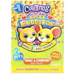 Series 1 Basic Fun Cutetitos Taste Budditos Mac & Cheese - 2 Animal Pack